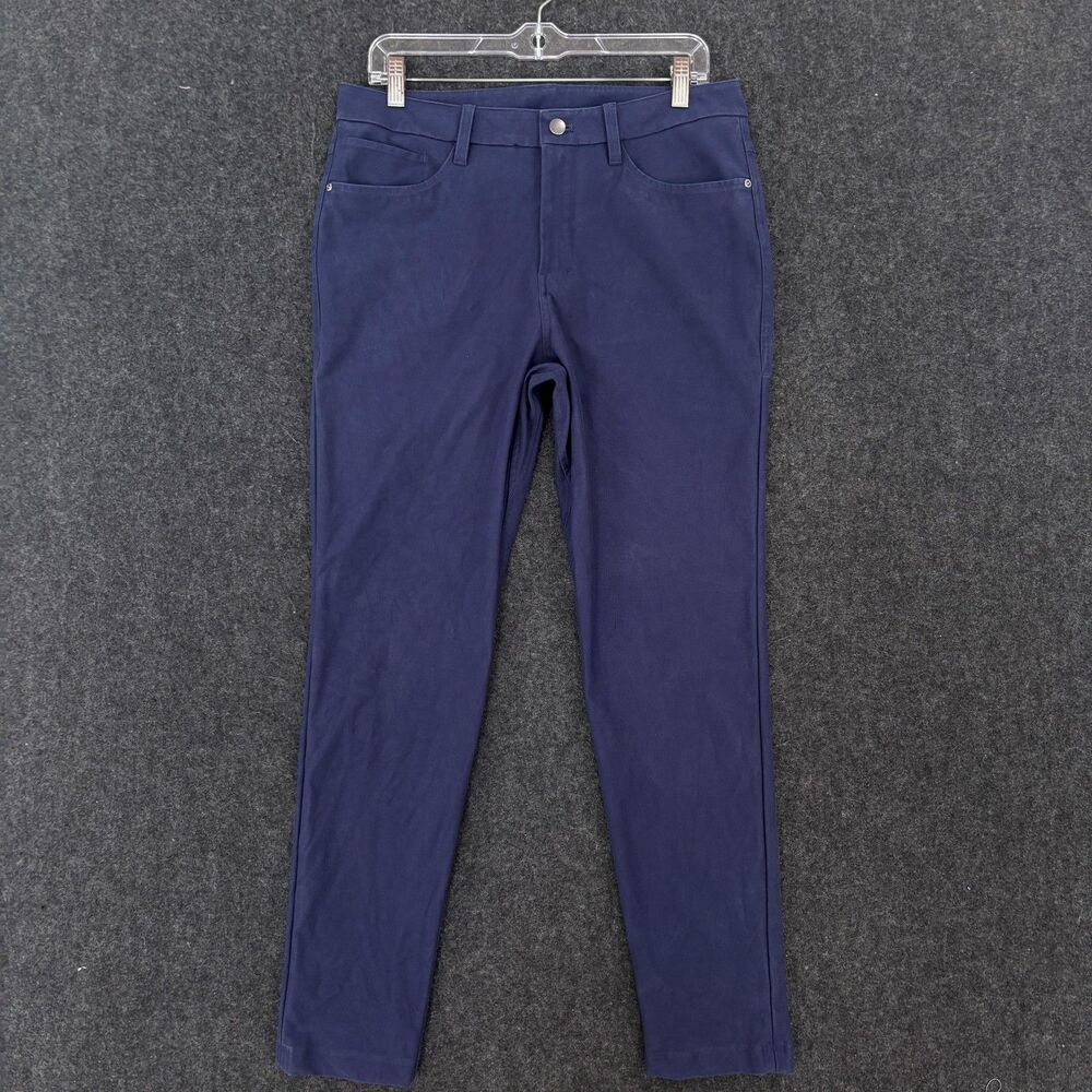 Lululemon Abc Slim Fit Pants Men's 31x30 Blue Unitech Chino Five Pocket Everyday